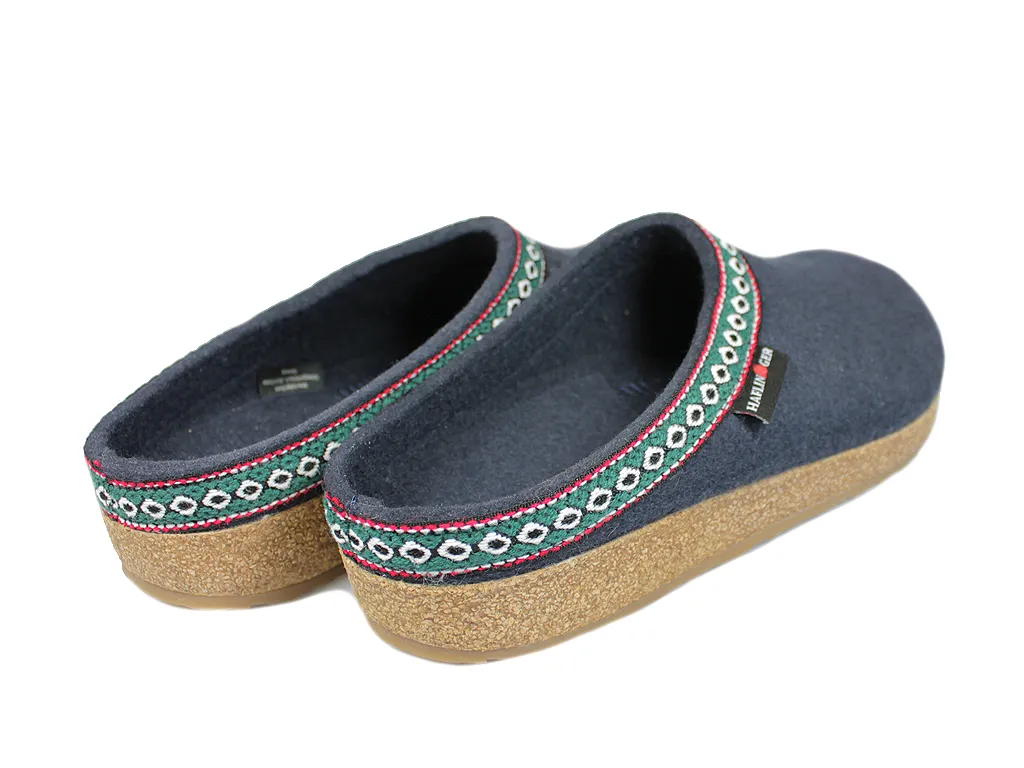 Haflinger Clogs Grizzly Franzl Navy