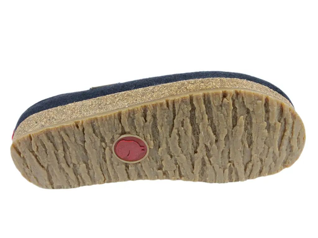 Haflinger Clogs Grizzly Sweetheart Navy