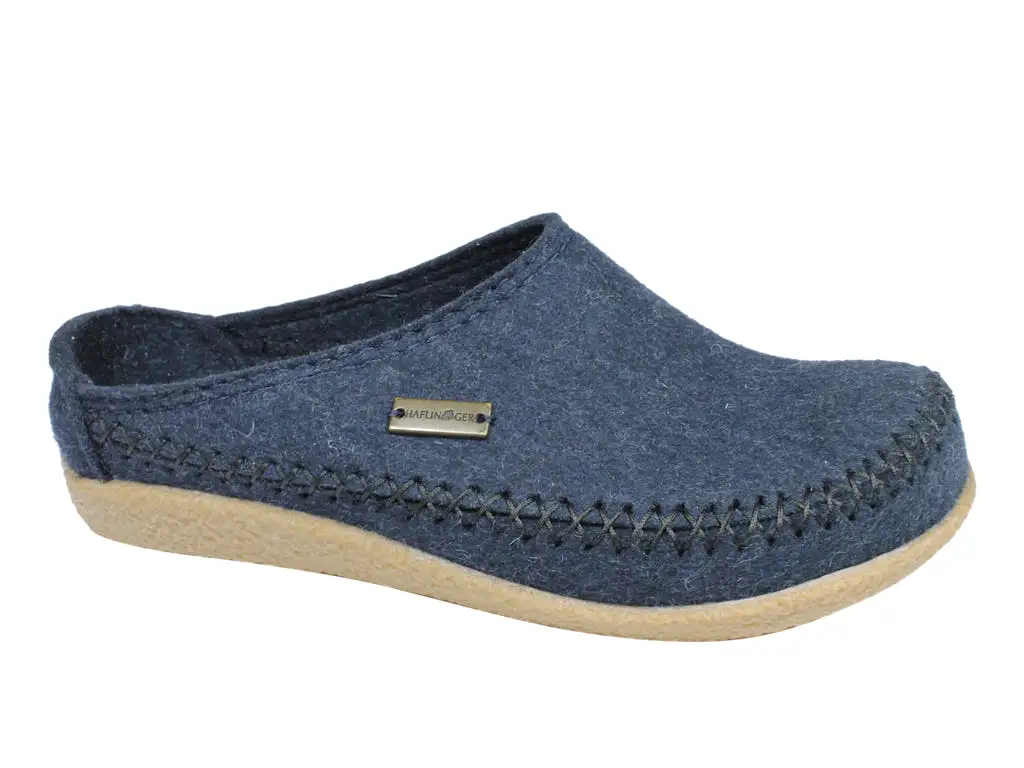 Haflinger Slippers Blizzard Credo Kapitan Blue