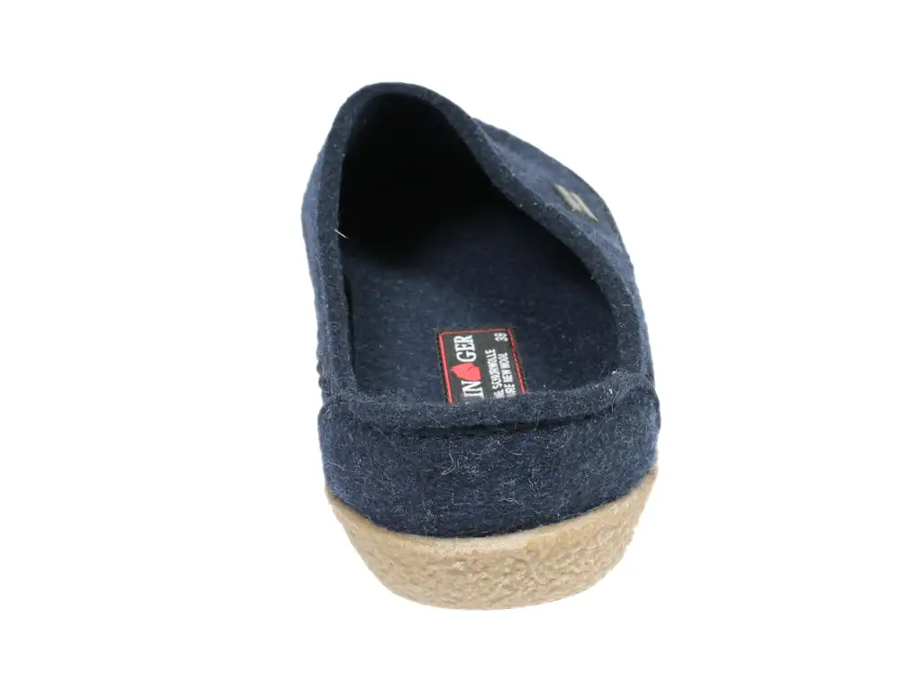 Haflinger Slippers Blizzard Credo Kapitan Blue