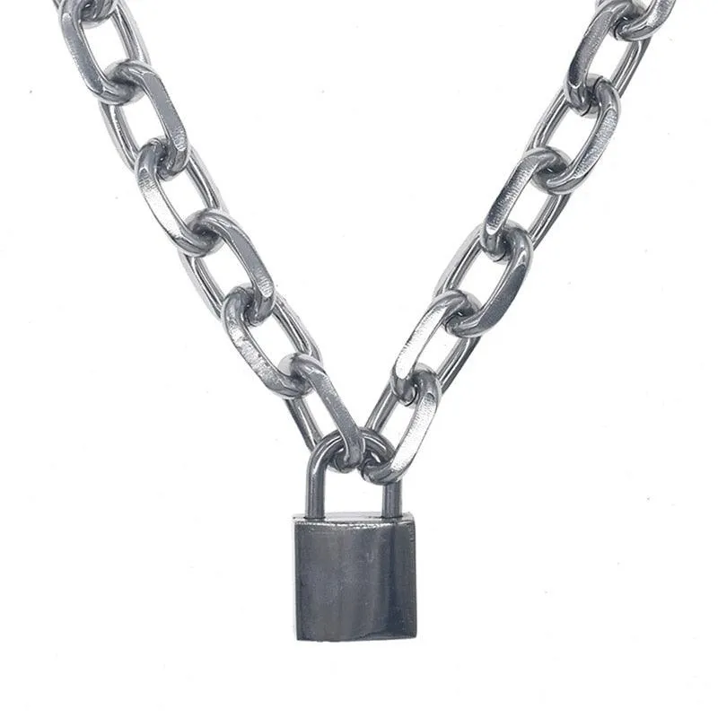 Handmade Cool PadLock Pendant Necklace