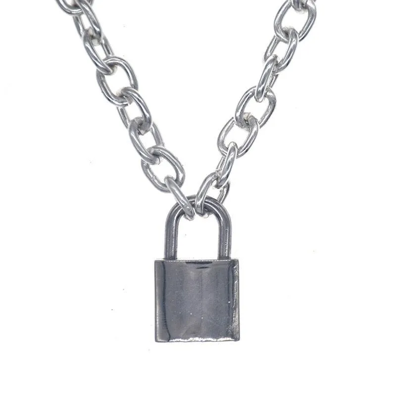 Handmade Cool PadLock Pendant Necklace