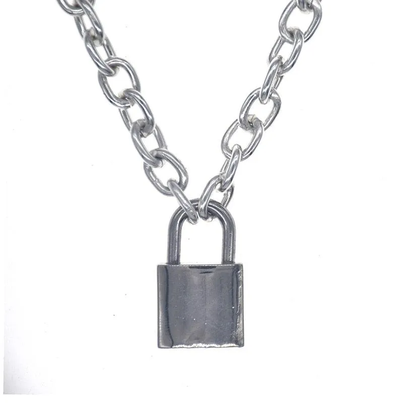 Handmade Cool PadLock Pendant Necklace