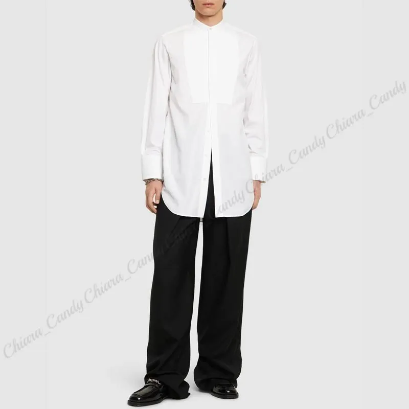 Jil Sander  |Long Sleeves Plain Cotton Oversized Designers Shirts