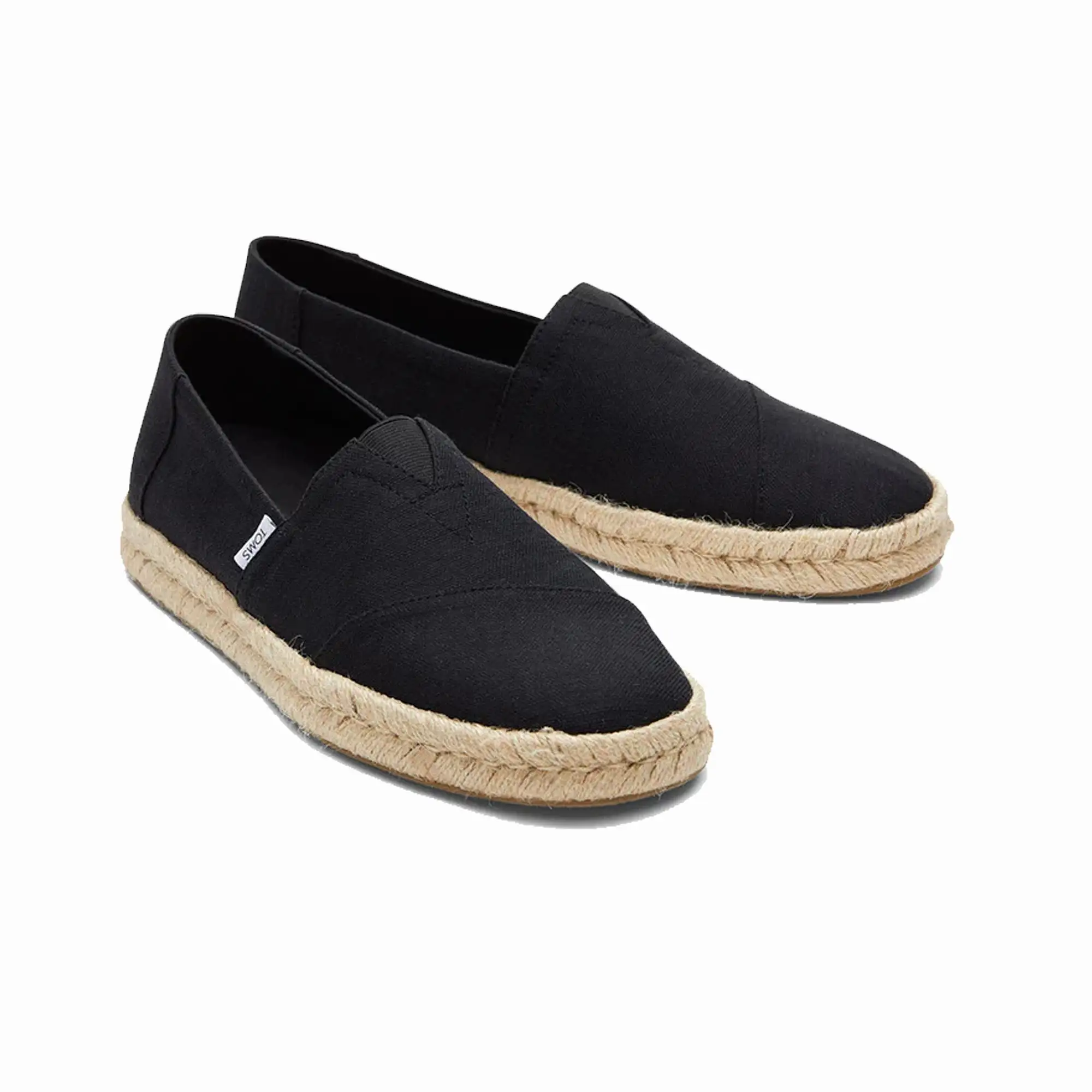 JUTE WRAP ESPADRILLES 'BLACK'