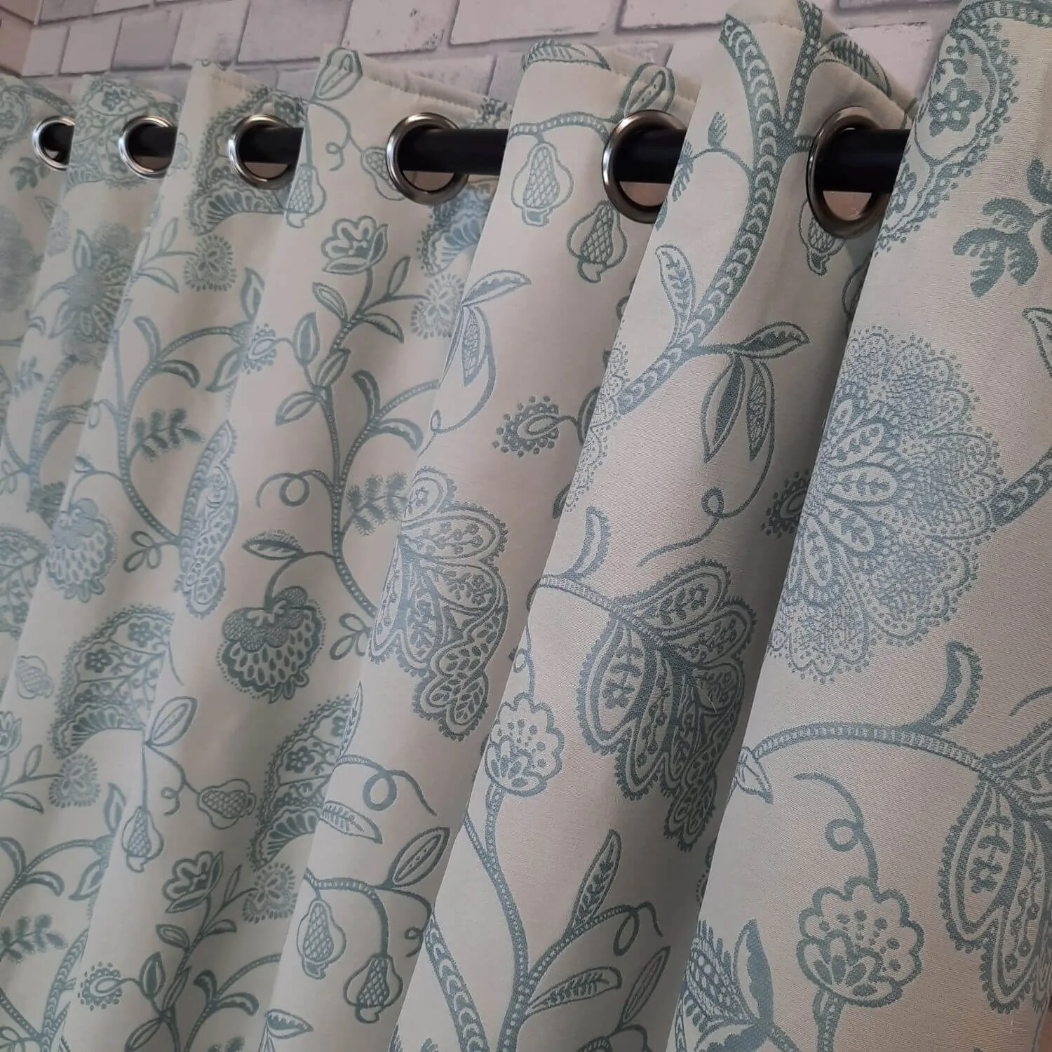 Kew Eyelit Readymade Curtains - 90x90''