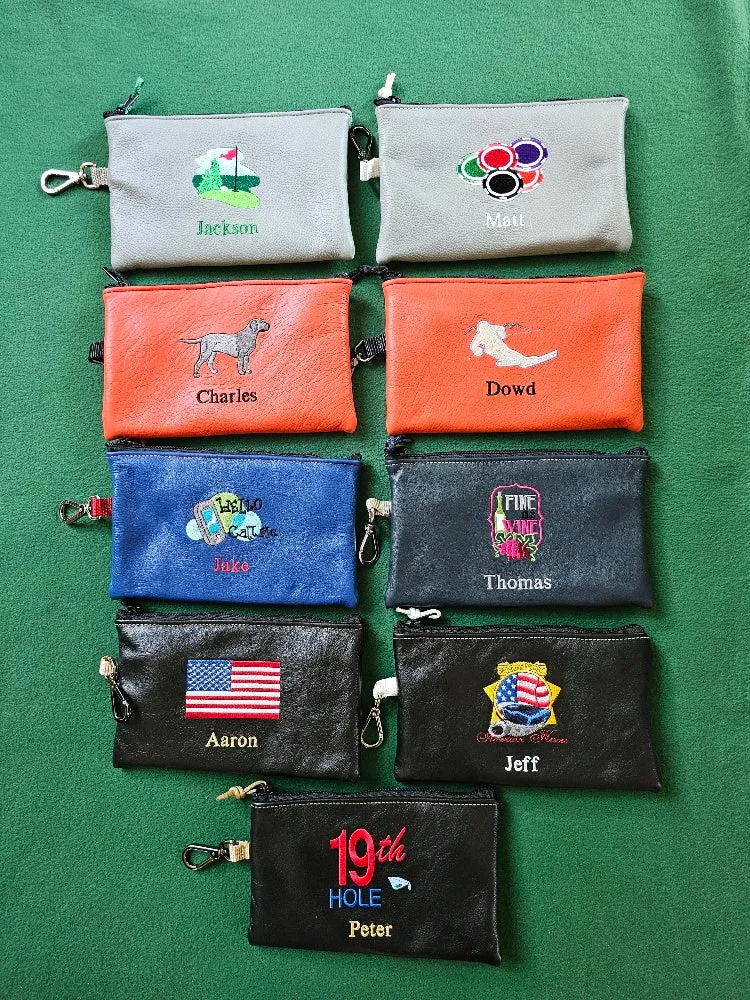 Leather Zipper Pouch