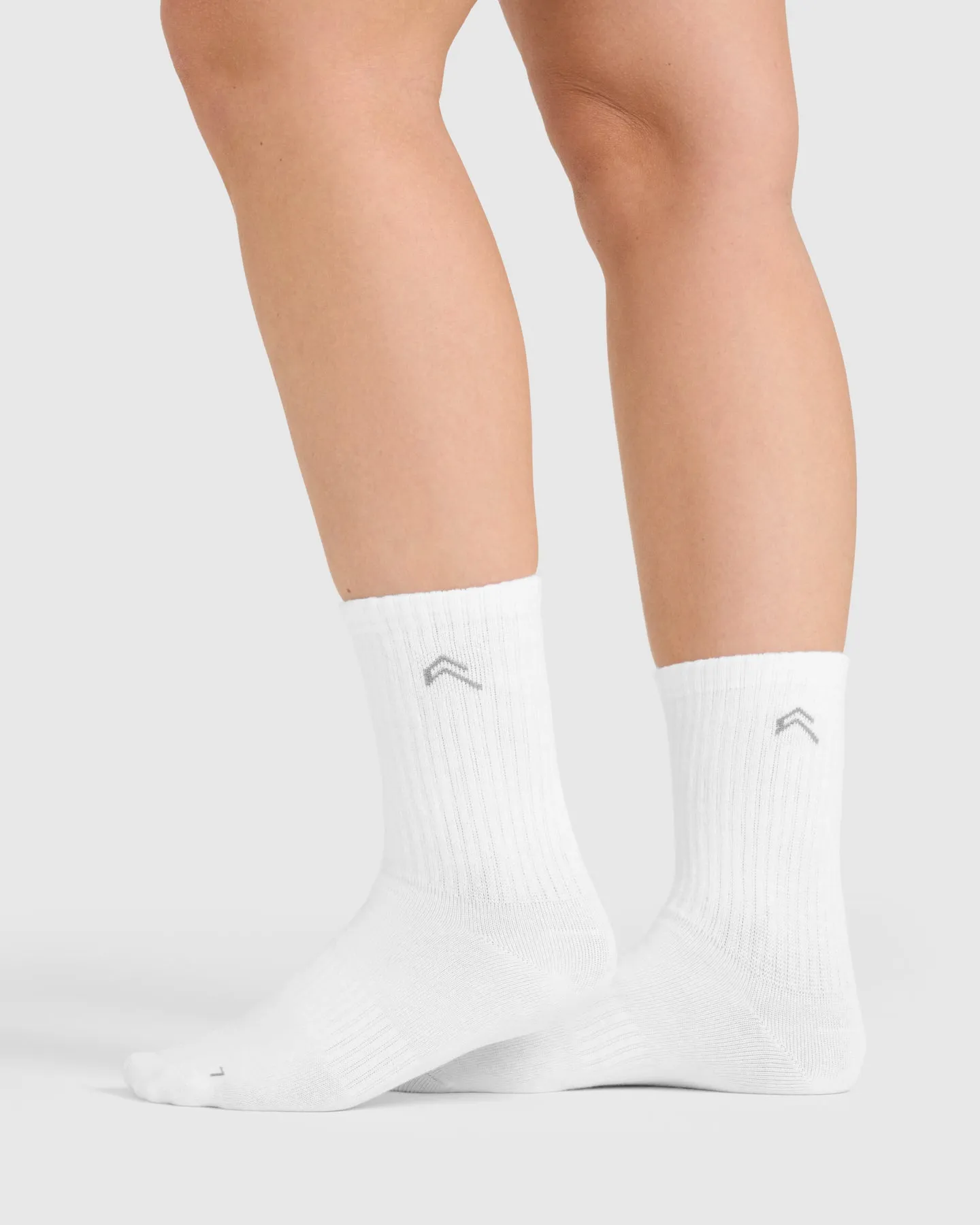 Lightweight Crew Socks 3 Pack | White