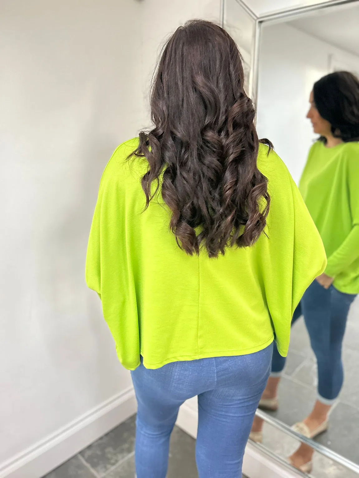 Lime Lightweight Sweat Top Delaney