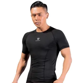 Men's Sport Running Gym Body Building Fitness Tight Short Sleeve T-shirts