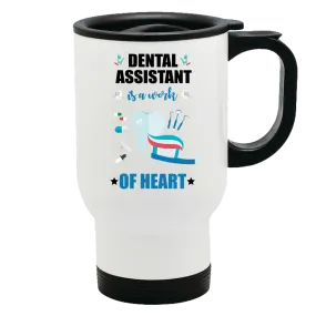 Metal Coffee and Tea Travel Mug Work of Heart