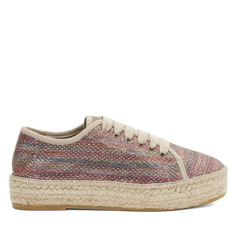 Metallic Cotton Espadrilles for Women - Fedra-S