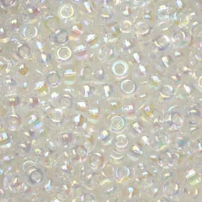 Miyuki Round Seed Beads, 8/0, #9250 Crystal AB (22 Gram Tube)