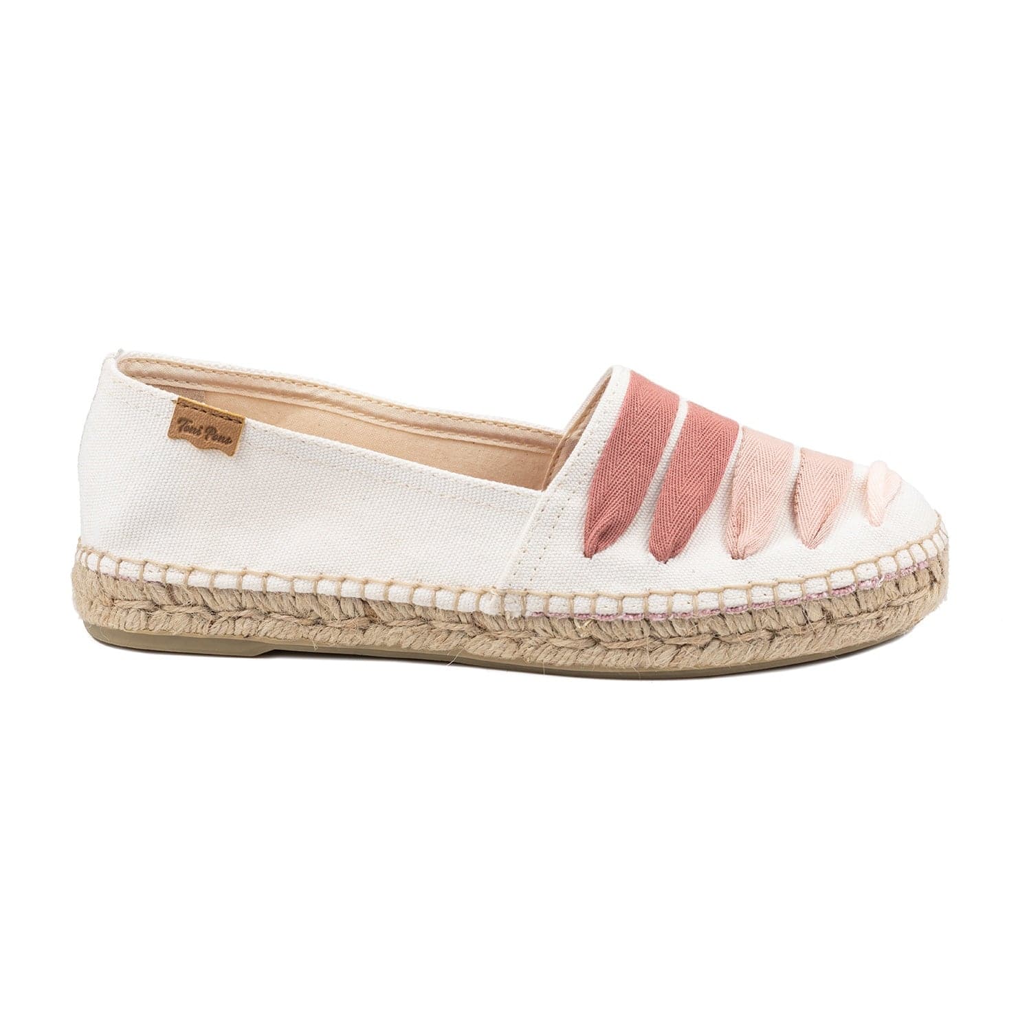 Multicolor Cotton Blend Espadrilles for Women - Rose-CM