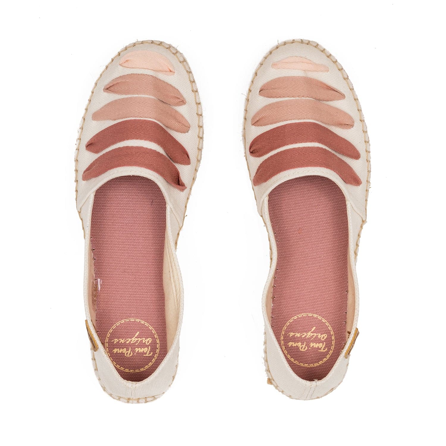 Multicolor Cotton Blend Espadrilles for Women - Rose-CM