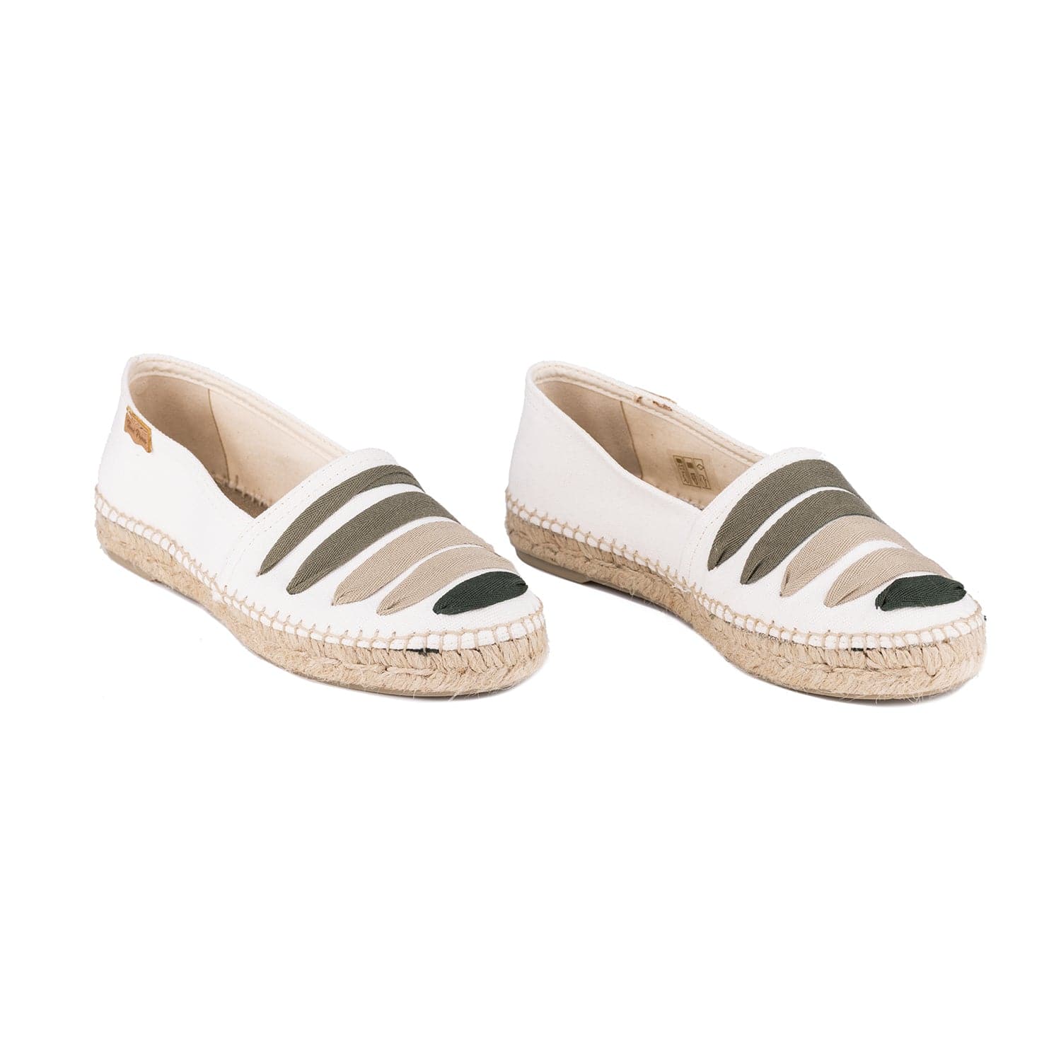 Multicolor Cotton Blend Espadrilles for Women - Rose-CM