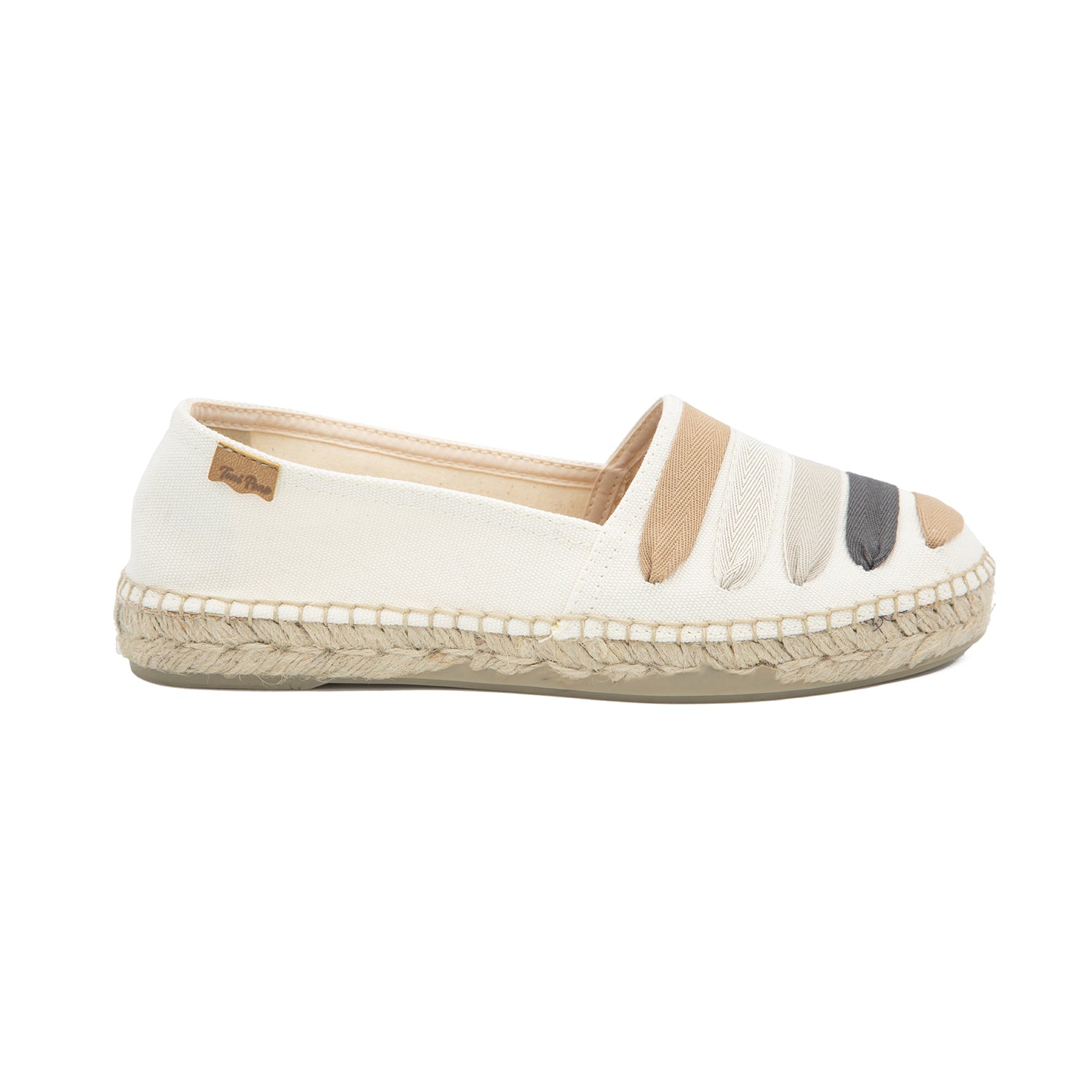 Multicolor Cotton Blend Espadrilles for Women - Rose-CM