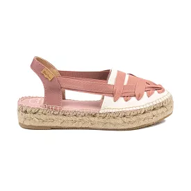 Multicolor Cotton Blend Wedge Espadrille for Women - Rio-CU