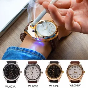 New Stylish Electronic Rechargeable USB Lighter Wrist Watch