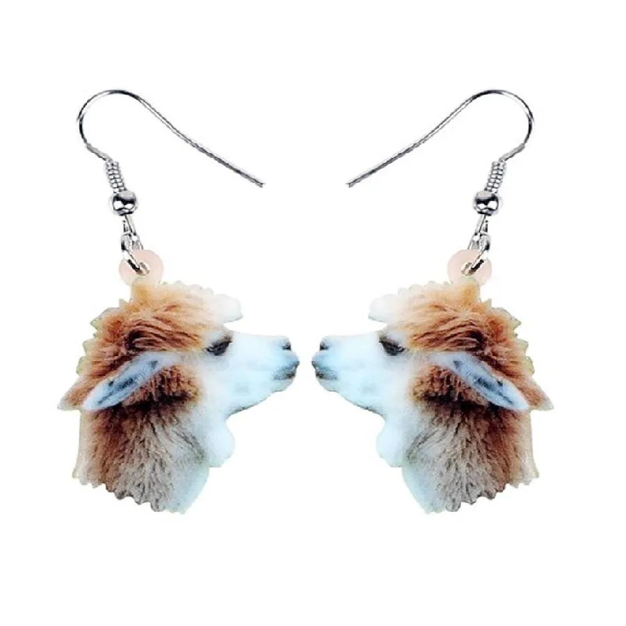 New Stylish South America Alpaca Lama Dangle Drop Earrings