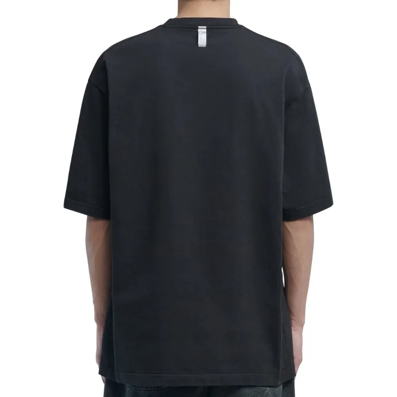 NOMANUAL  |Crew Neck Unisex Street Style U-Neck Plain Cotton