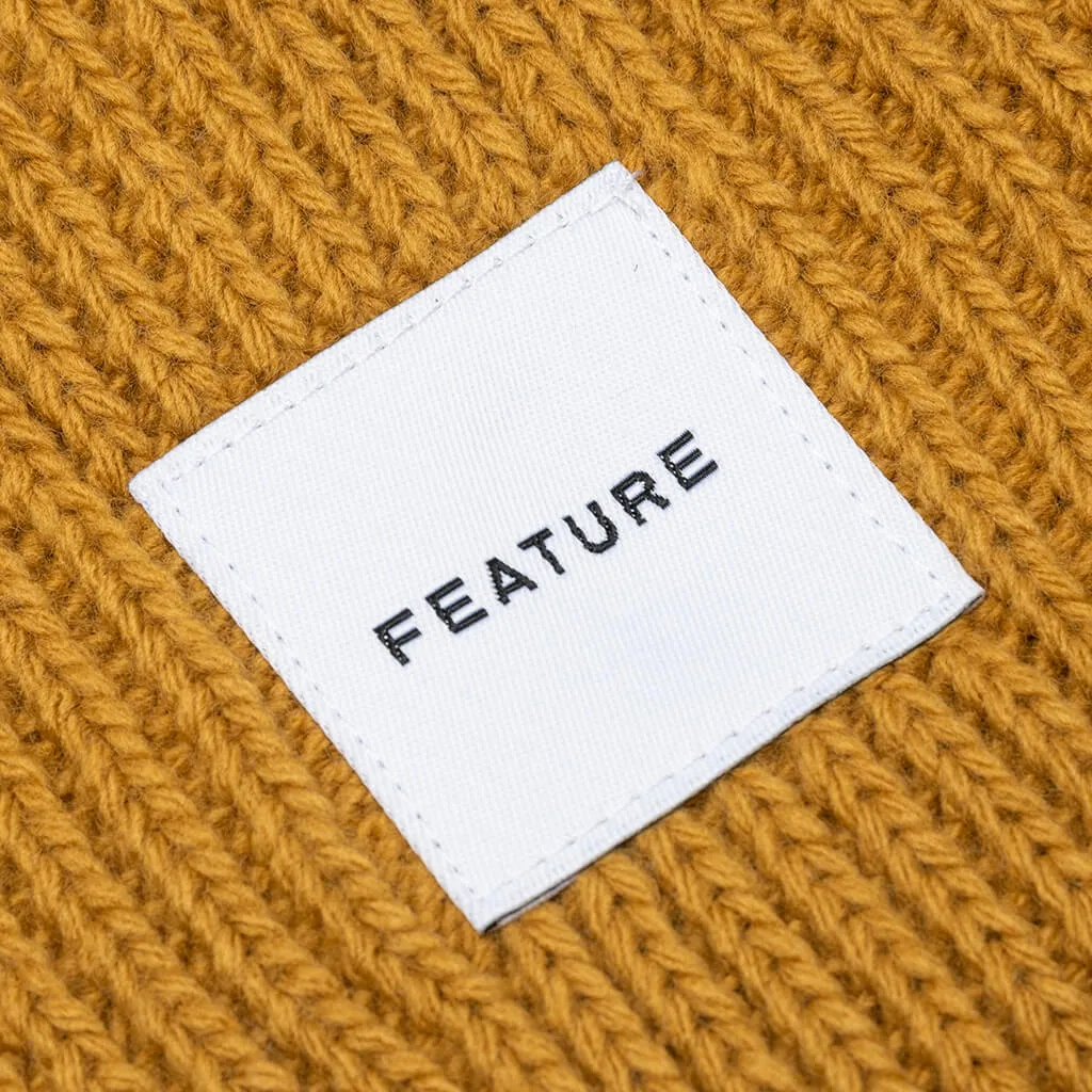 Oversized Beanie - Golden Rod