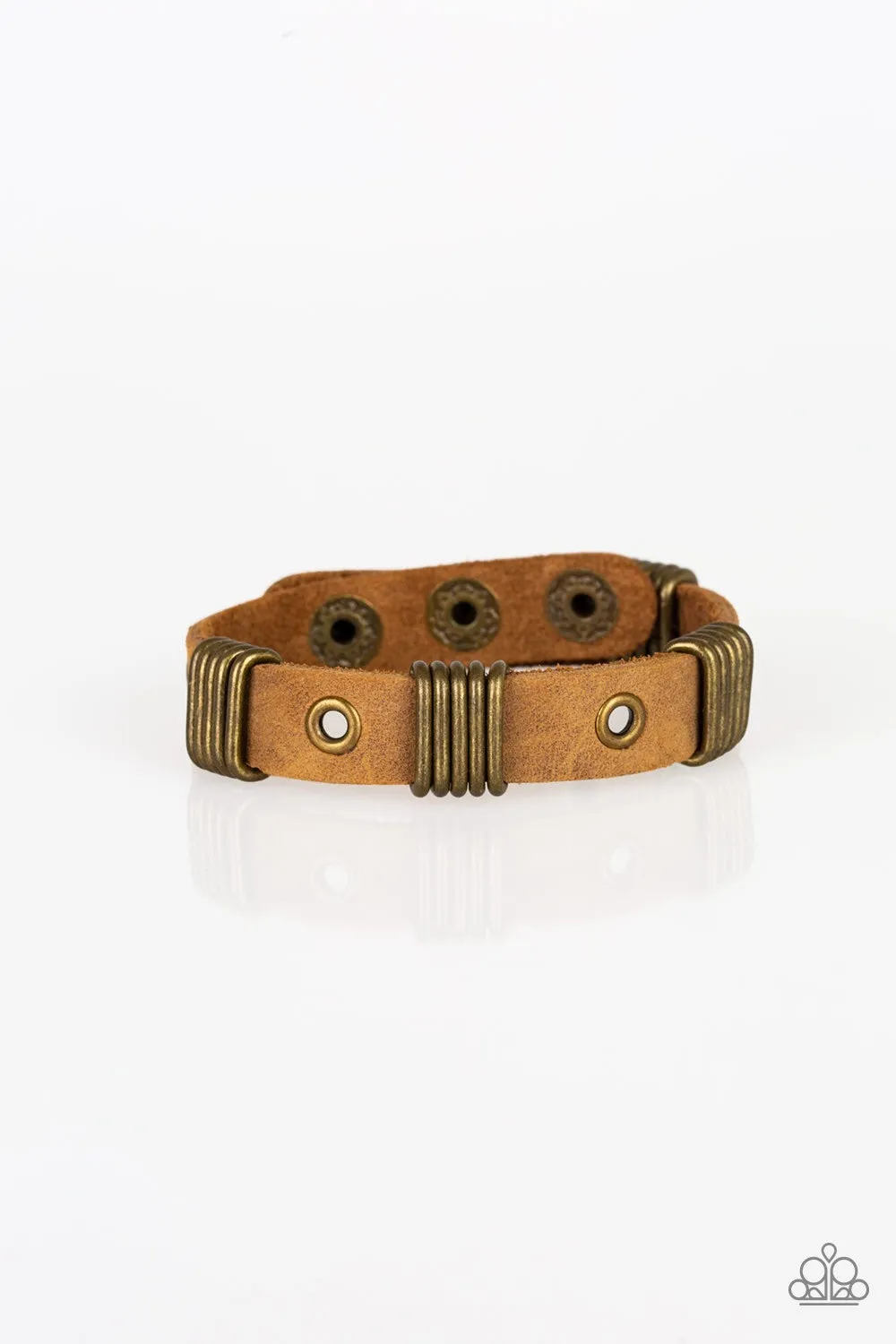 Paparazzi Plainly Pirate - Brown Urban Bracelet