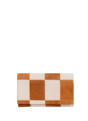 Patch Retro Wallet Cognac