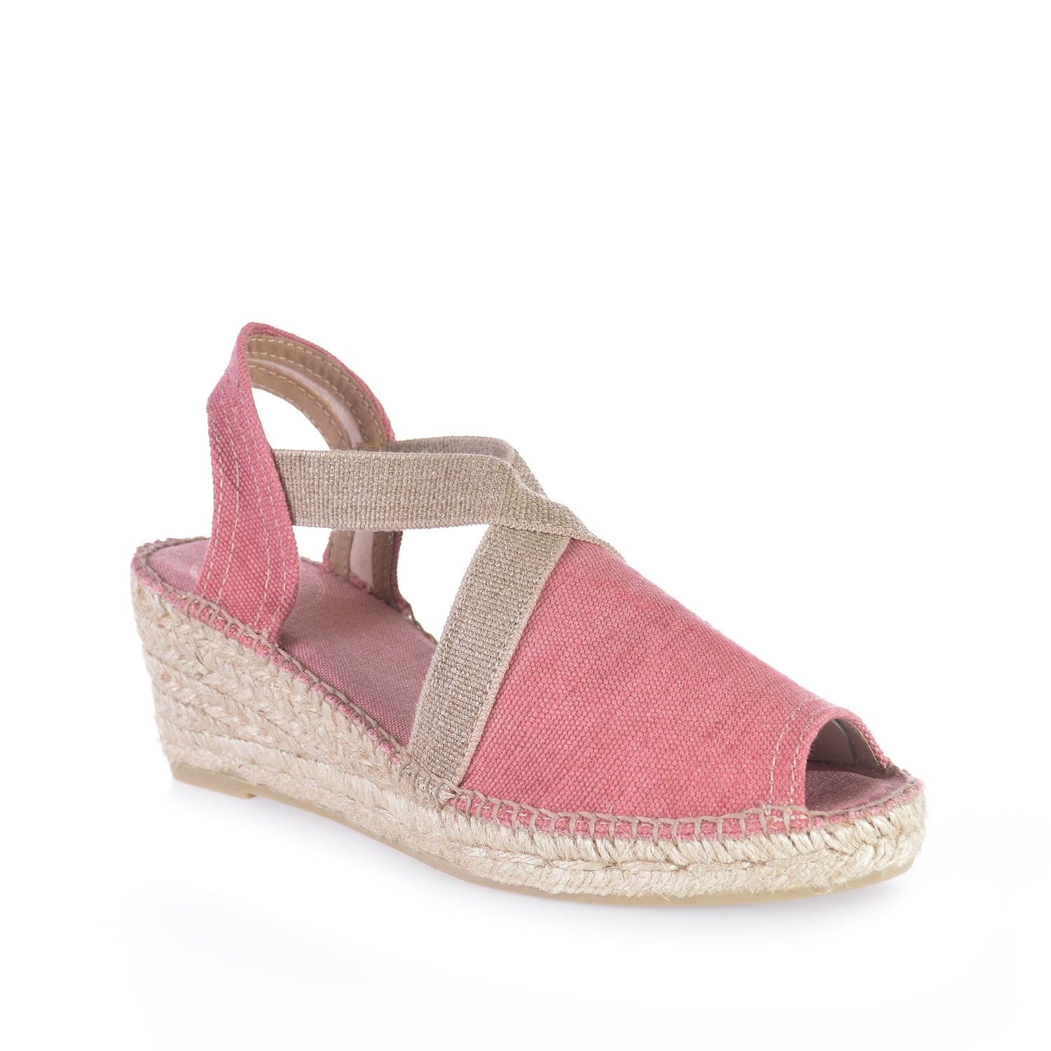 Plain Canvas Wedge Espadrille for Women - Breda-V