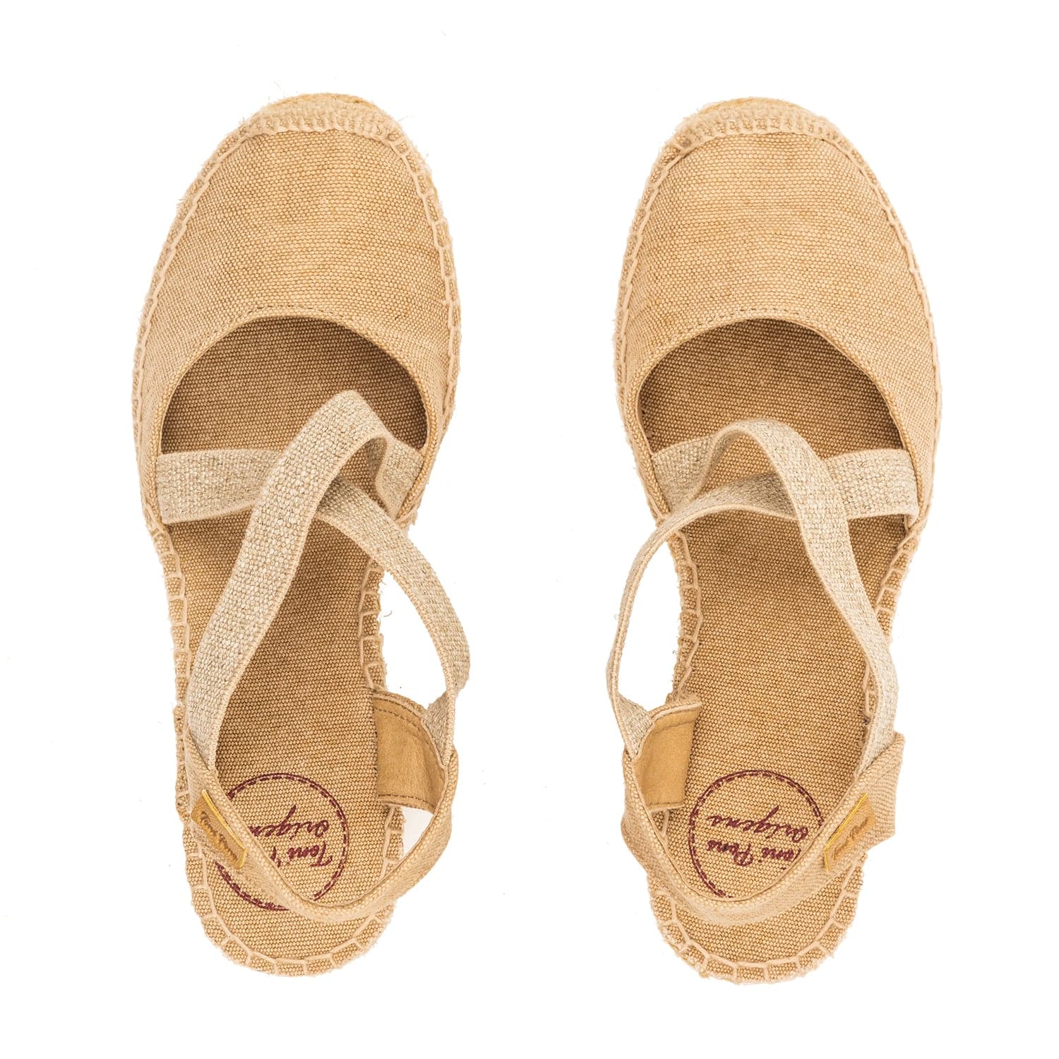 Plain Canvas Wedge Espadrille for Women - Saba-V