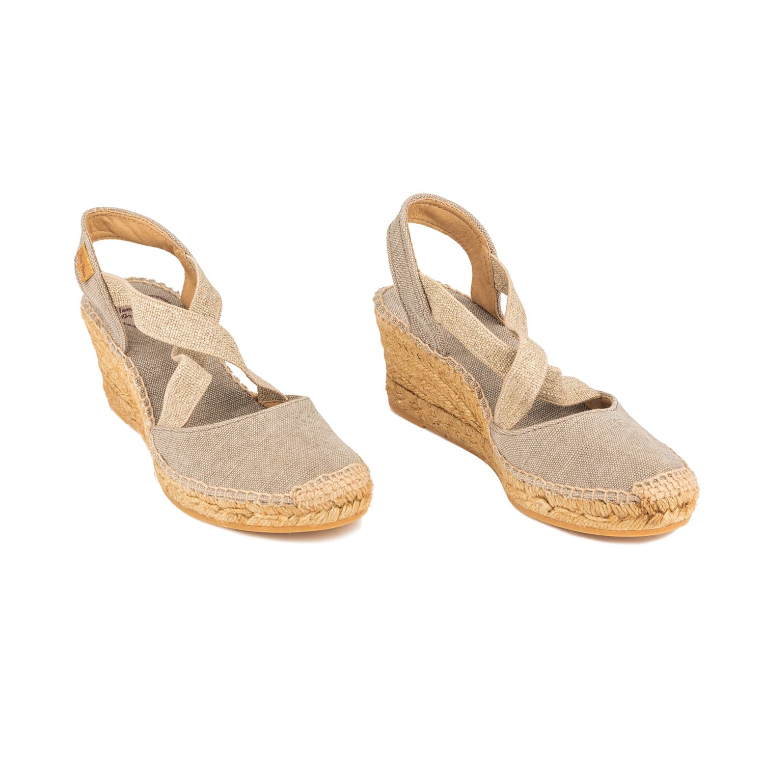 Plain Canvas Wedge Espadrille for Women - Saba-V