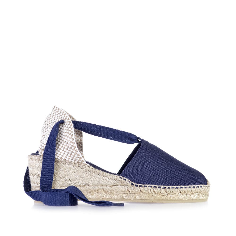 Plain Canvas Wedge Espadrille for Women - Valencia