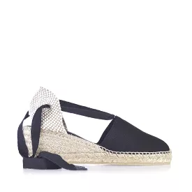 Plain Canvas Wedge Espadrille for Women - Valencia