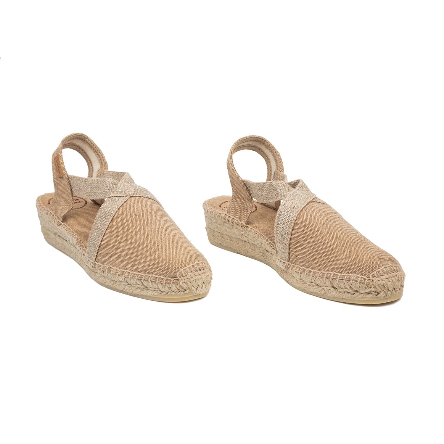 Plain Canvas Wedge Espadrille for Women - Verdi-V