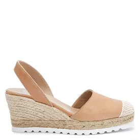 Plain Closed Toe Leather Menorcan Espadrille For Women - Frida Micro 1924 Tuscany