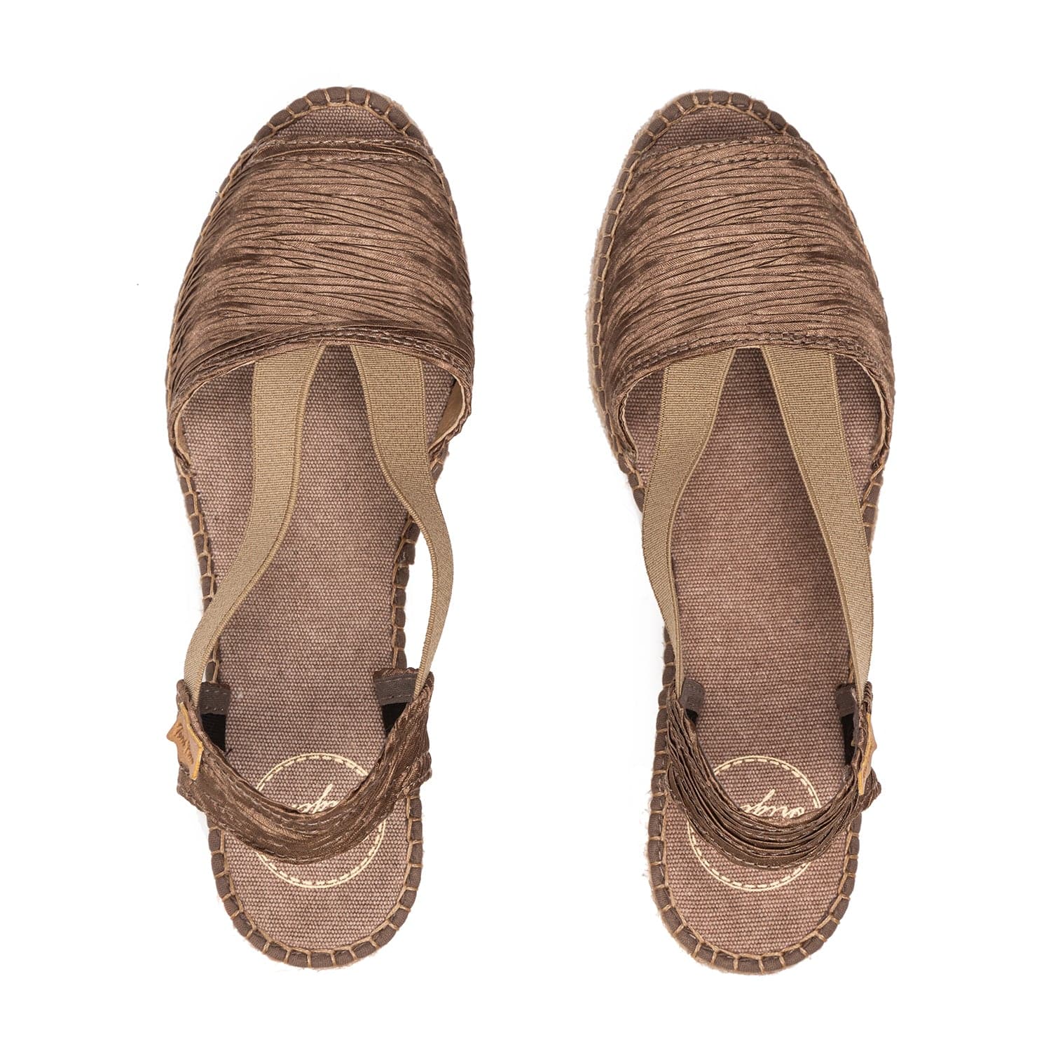 Plain Cotton Blend Wedge Espadrille for Women - Teide-PL