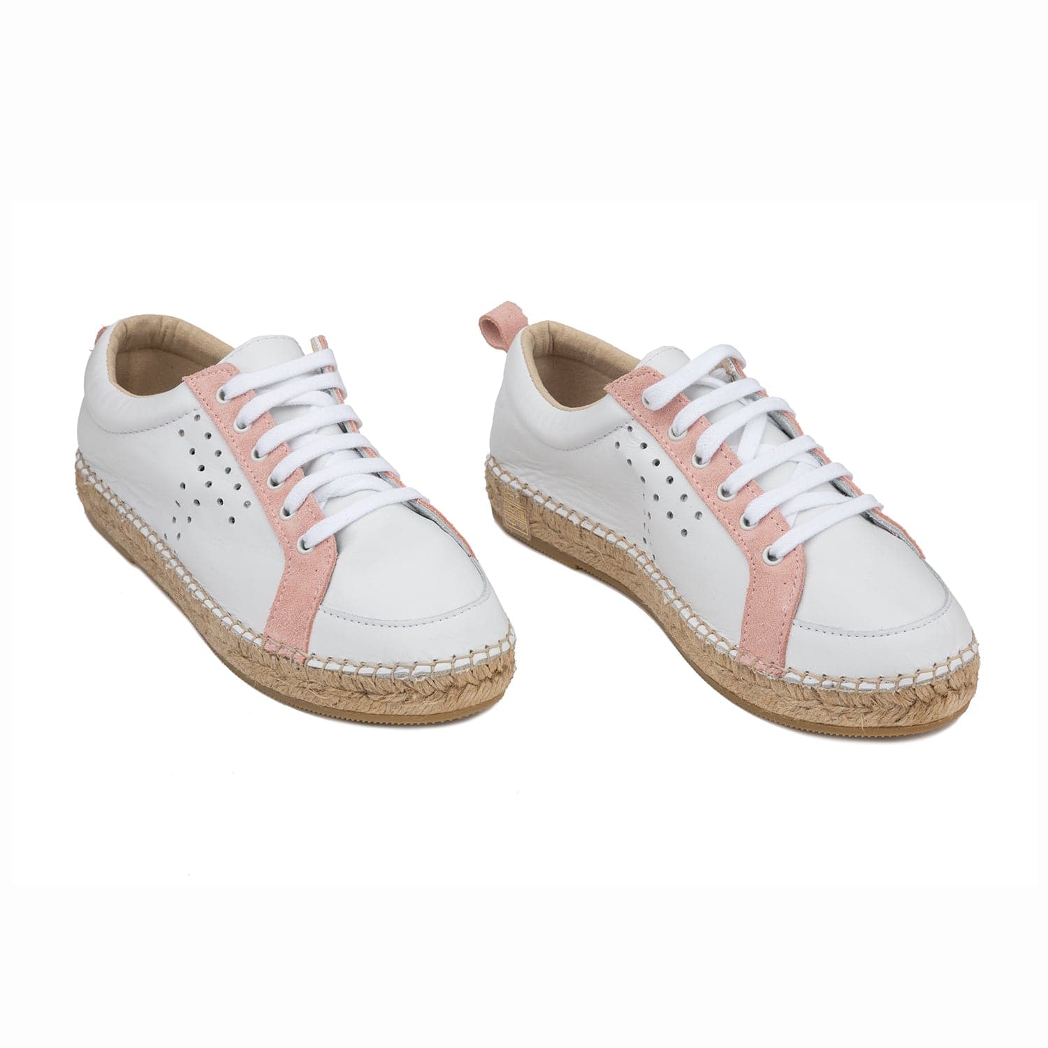 Plain Leather Espadrilles for Women - Mubi-P