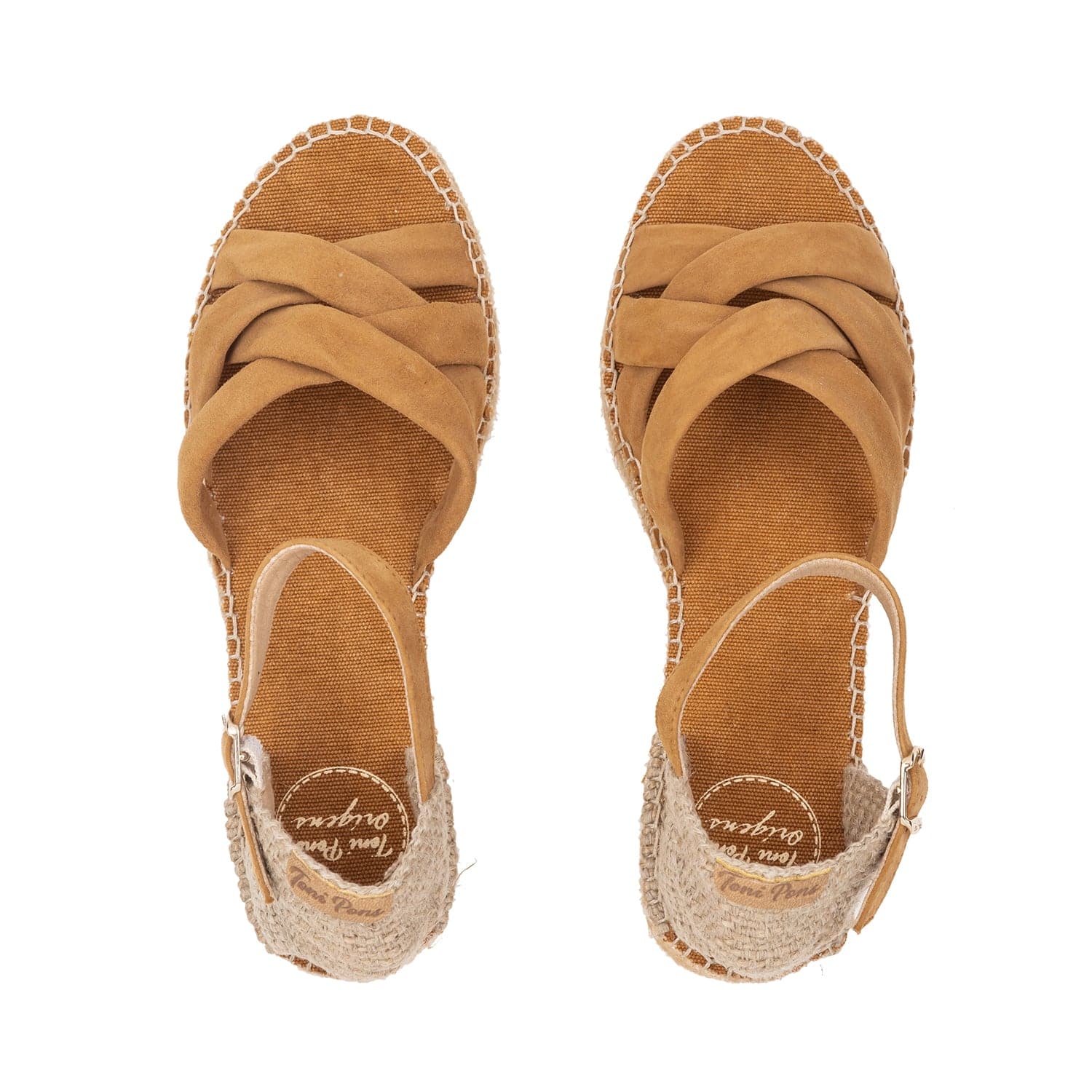 Plain Suede Leather Wedge Espadrille for Women - Buma-A