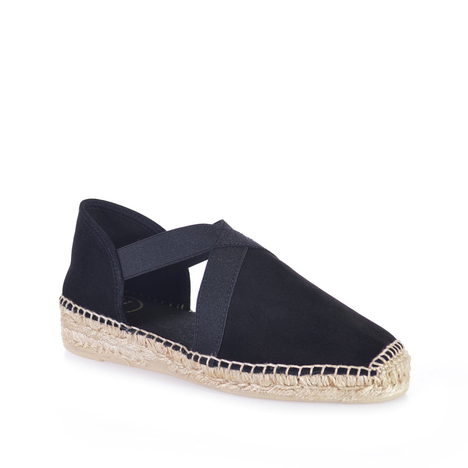 Plain Suede Leather Wedge Espadrille for Women - Enar-A