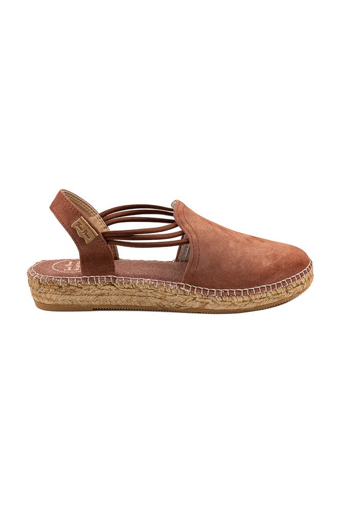 Plain Suede Leather Wedge Espadrille for Women - Nuria