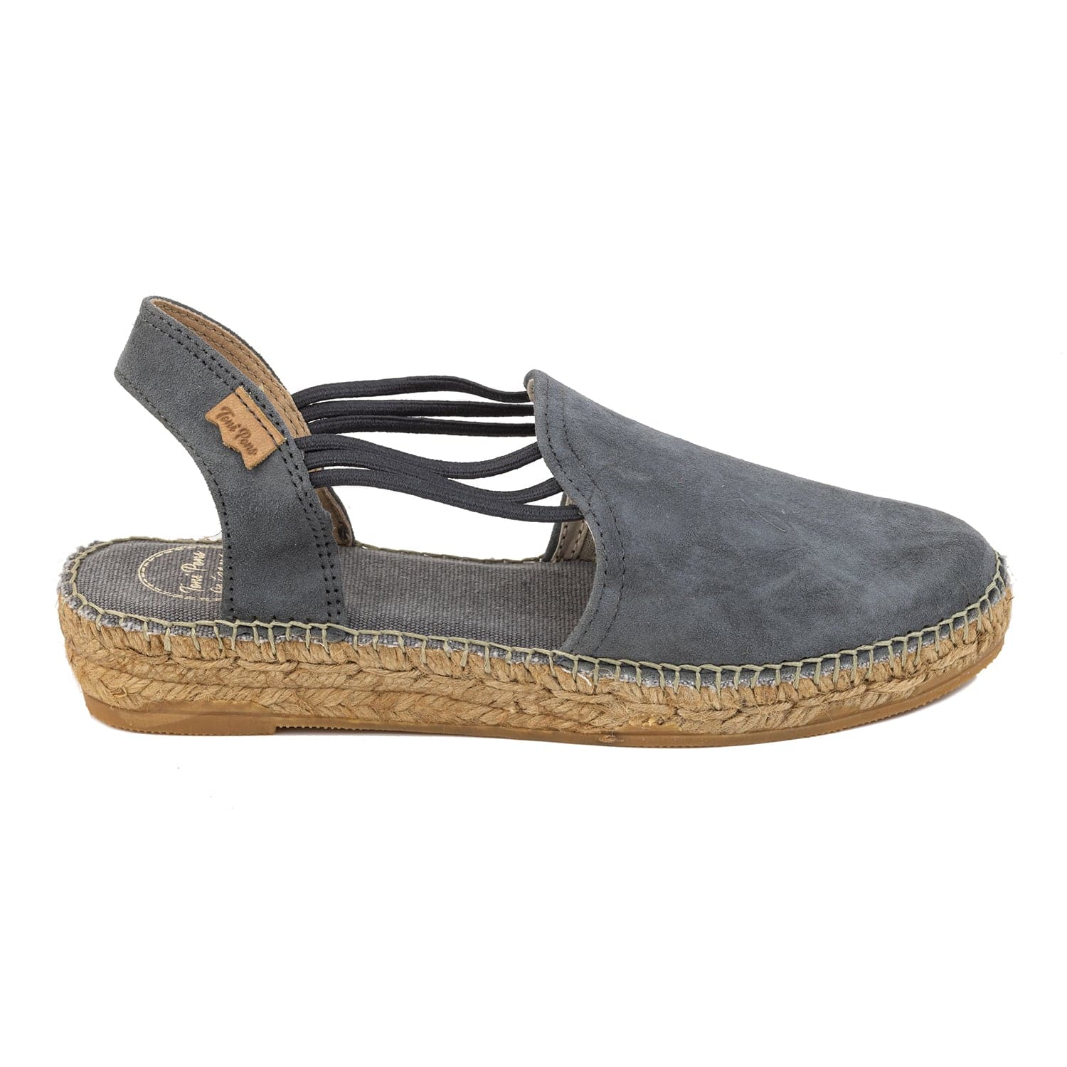 Plain Suede Leather Wedge Espadrille for Women - Nuria