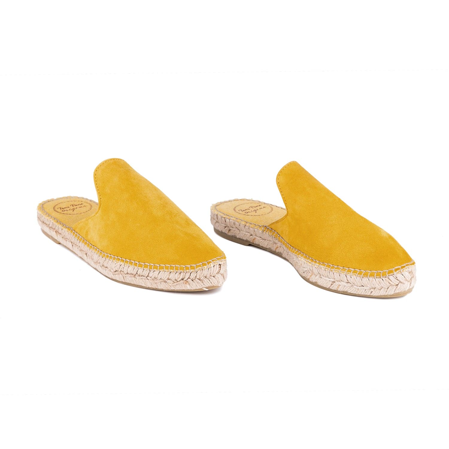 Plain Suede Leather Wedge Espadrille for Women - Ona-A