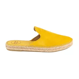 Plain Suede Leather Wedge Espadrille for Women - Ona-A