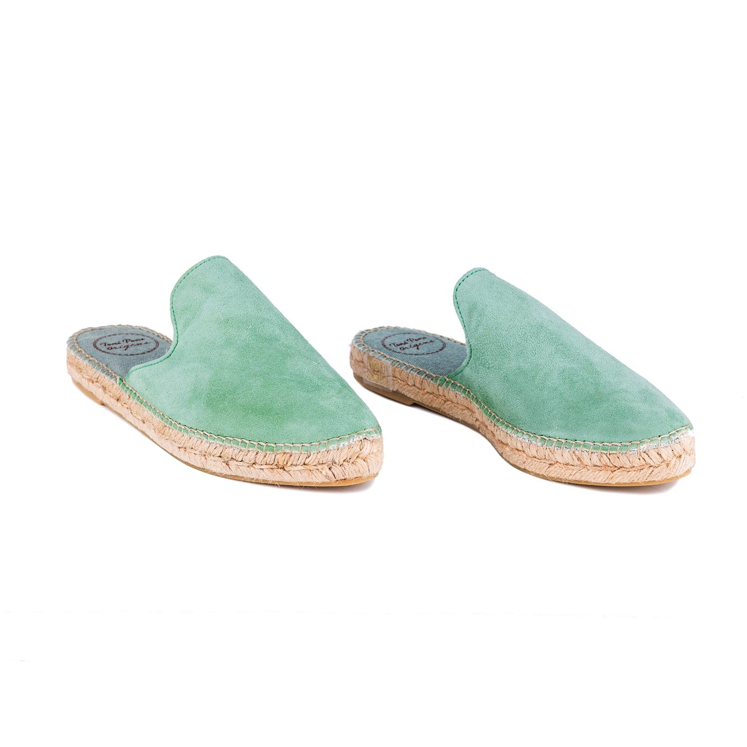 Plain Suede Leather Wedge Espadrille for Women - Ona-A