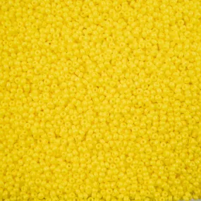 Preciosa Czech Glass, 11/0 Round Seed Bead, Terra Intensive Yellow (1 Tube)