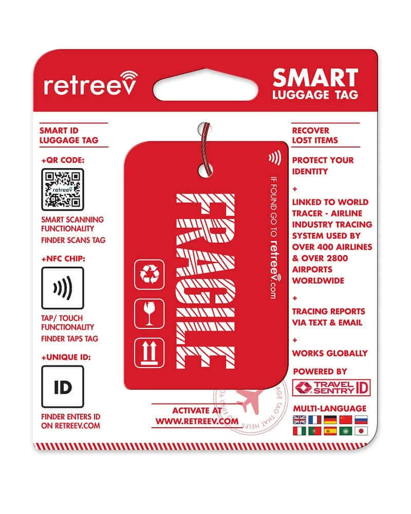 Retreev Smart Luggage Tag FRAGILE