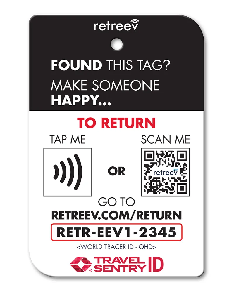 Retreev Smart Luggage Tag MAVERICK