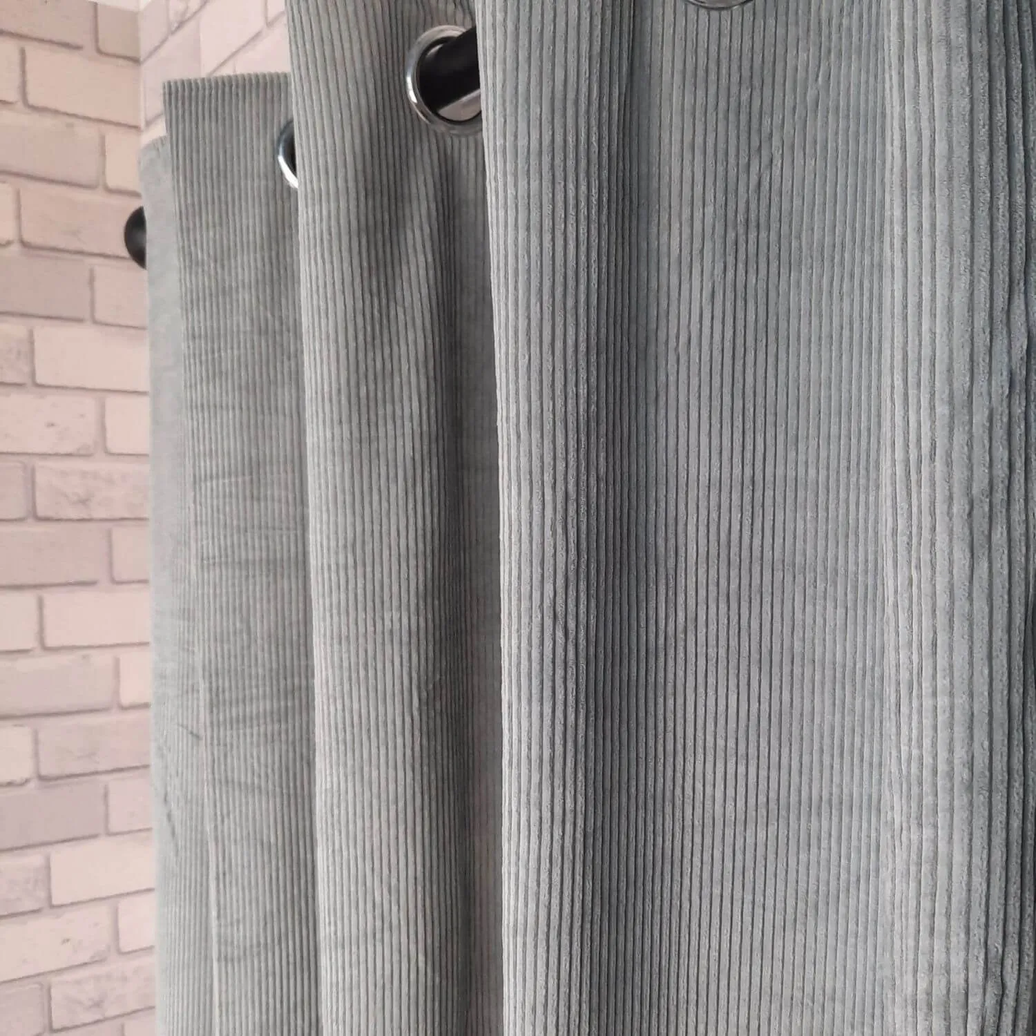 Ribbed Chenille Curtains - 90x90''