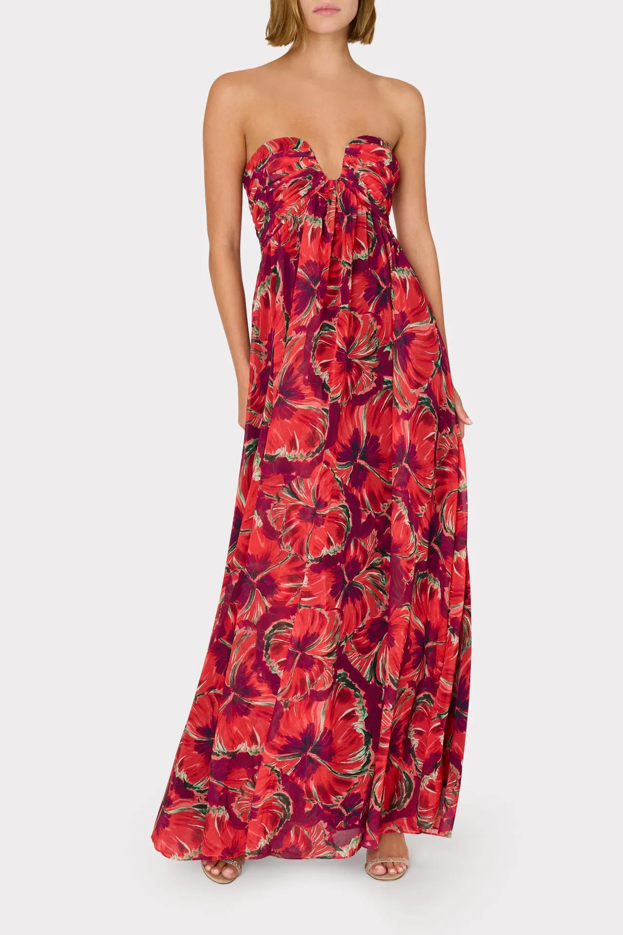 River Windmill Floral Dress