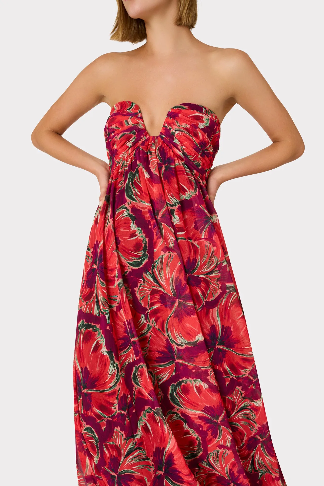 River Windmill Floral Dress